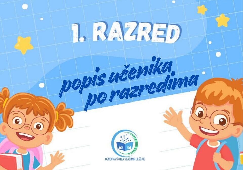 Šifrirani popis učenika po razredima – AŽURIRANO!