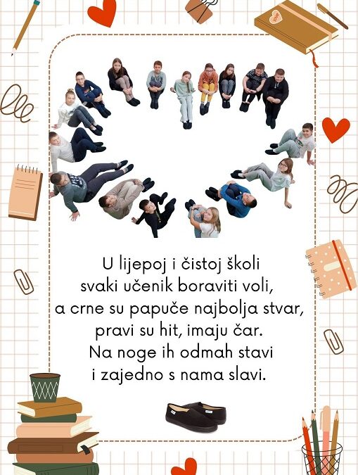 Školskim papučama zajedno za čistu i ugodnu školu
