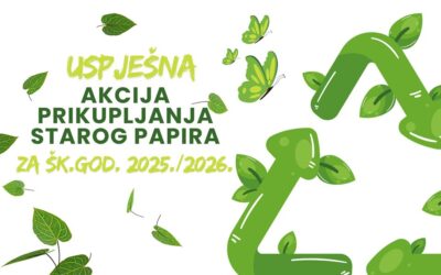 Skupljanje starog papira u prošloj školskoj godini